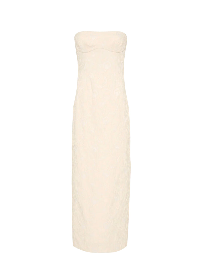 Rent the SIR The Label Etienne Strapless Column Gown in Cloud Jacquard at Rites