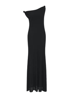 Rent the SIR Glow Twist Midi Dress in black at Rites