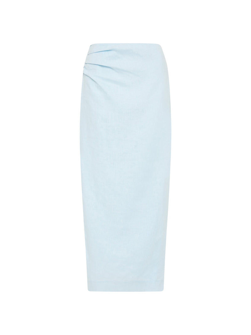 Rent the SIR Iris Asymmetric Skirt in light blue at Rites