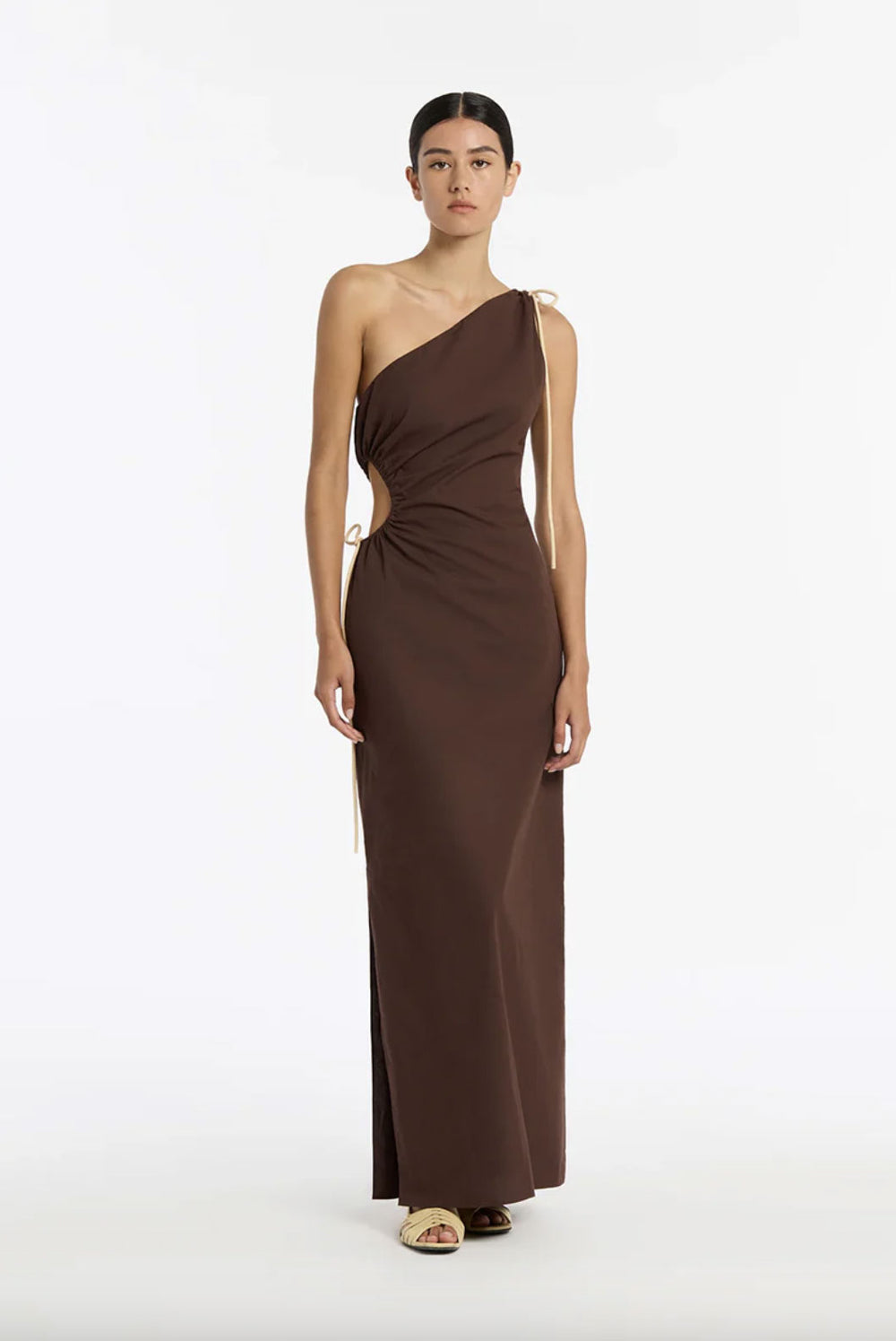 sir brown dress SIR. Luca Gown Dress | Brown