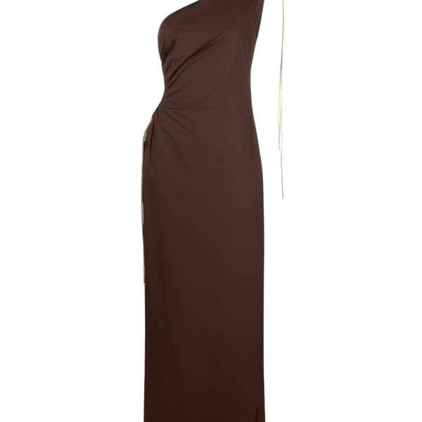 strapless open back dress Rent SIR. The Label Jeanne One Shoulder Dress
