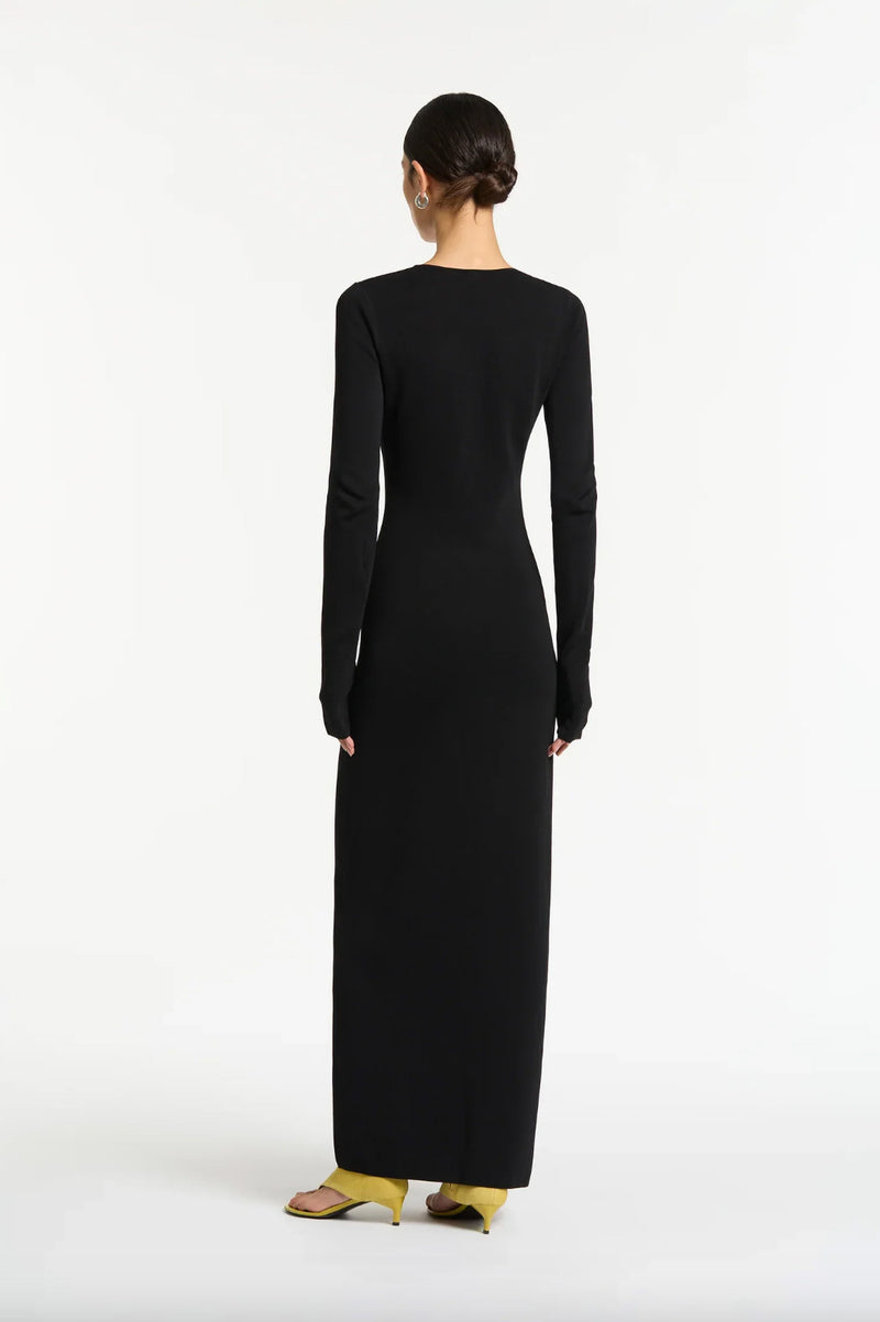 Rent the Black Kinetic Beaded Maxi Dress by SIR The Label at Rites