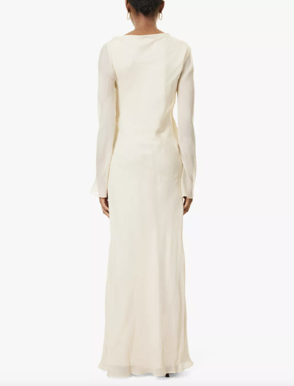 Rent SIR The Label Strobe Silk Chiffon Maxi Dress