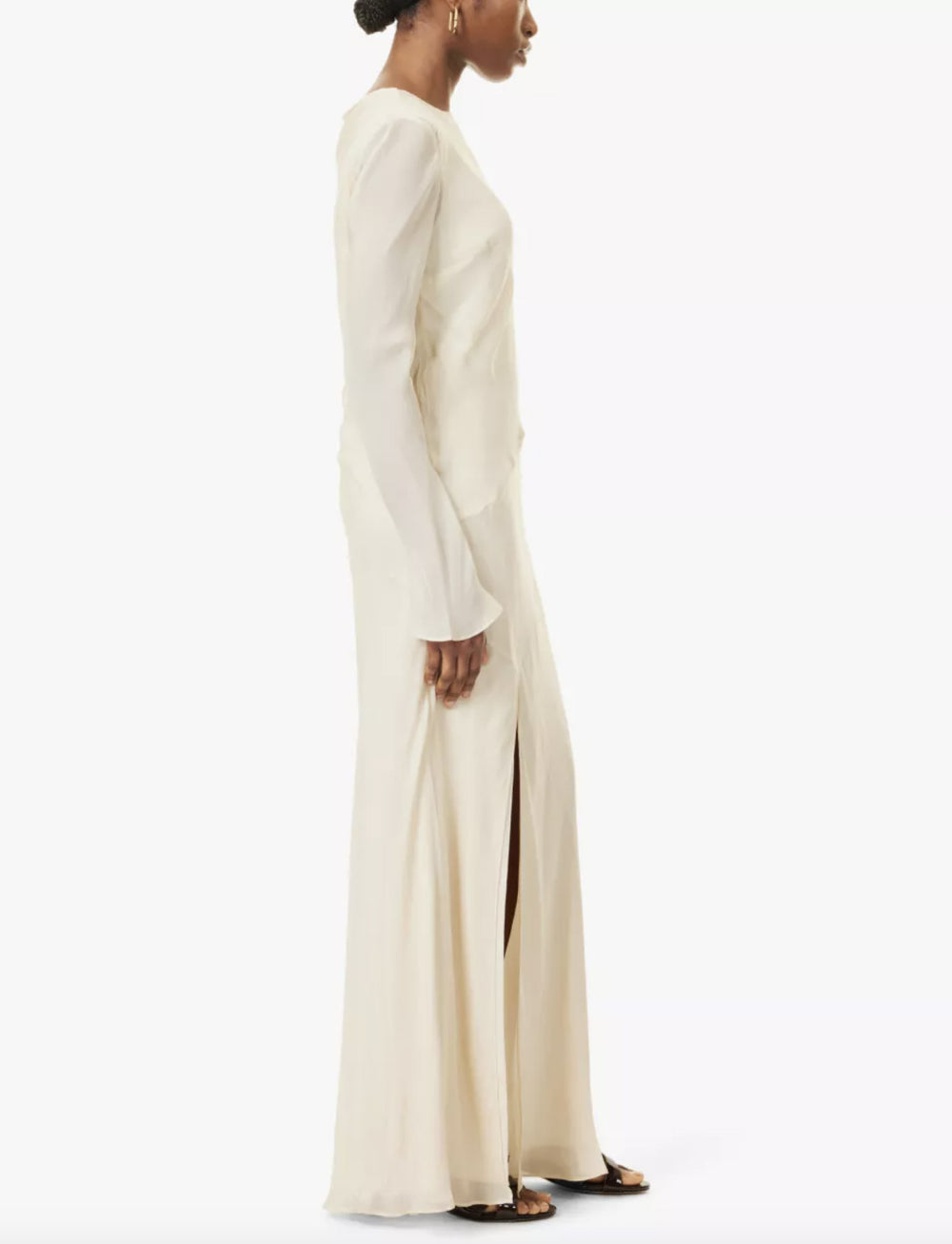 sir strobe silk chiffon maxi dress SIR Strobe silk chiffon maxi dress SIR