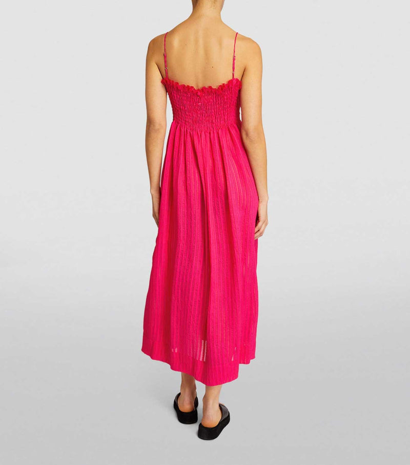 Three Graces London Farah Dress in magenta pink