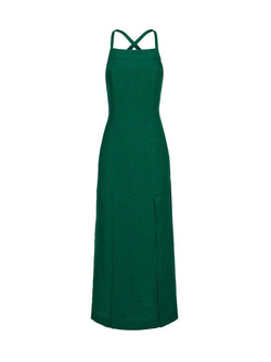 Rent the Three Graces London Yola dress in green linen at Rites