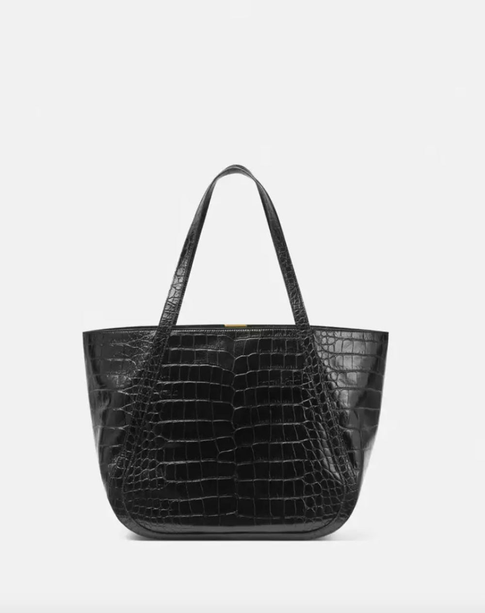 Shop Greca Goddess Croc-Effect Large Leather Tote Bag | Rites