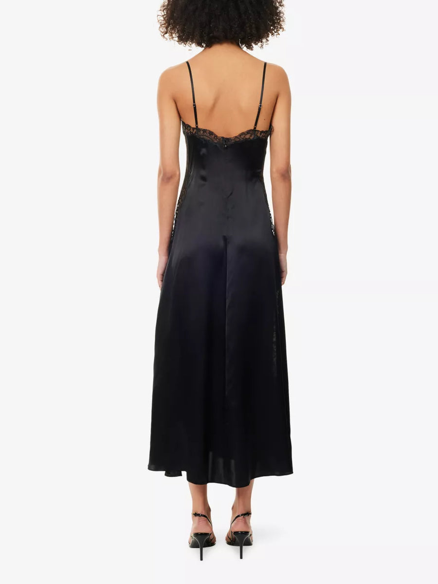 reformation silk slip dress Reformation Stasia Sleeveless Silk Midi Dress