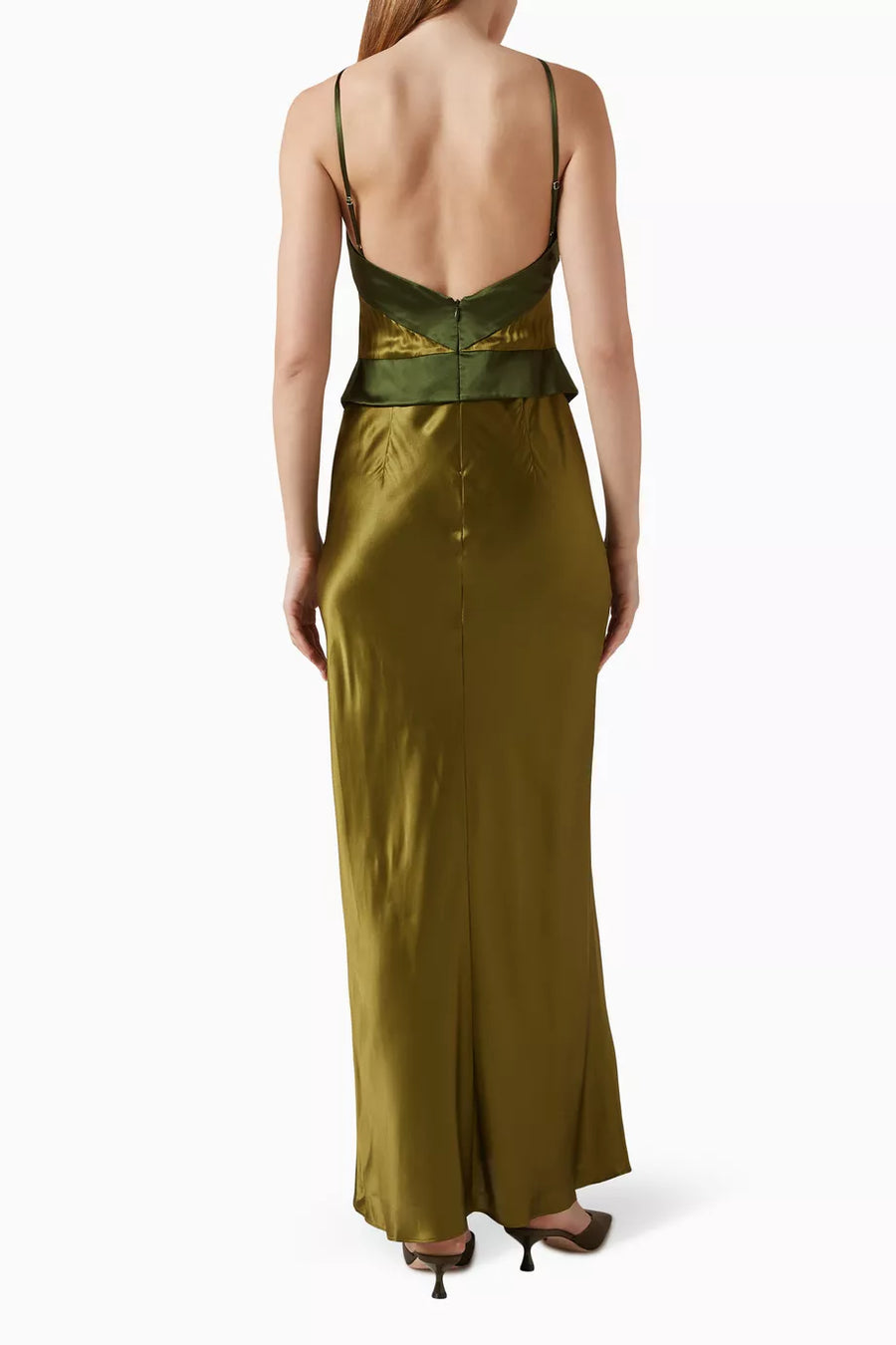 reformation green silk dress Frankie Tea Dry clean Reformation Lara Silk Dress |
