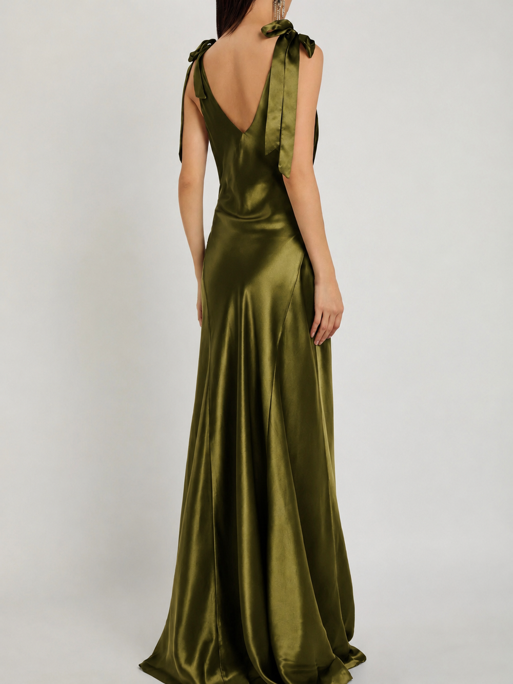 Rent Reformation Pernille Green Silk Dress