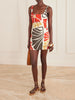 SIR Julietta floral print linen mini dress, summer holiday dress rental