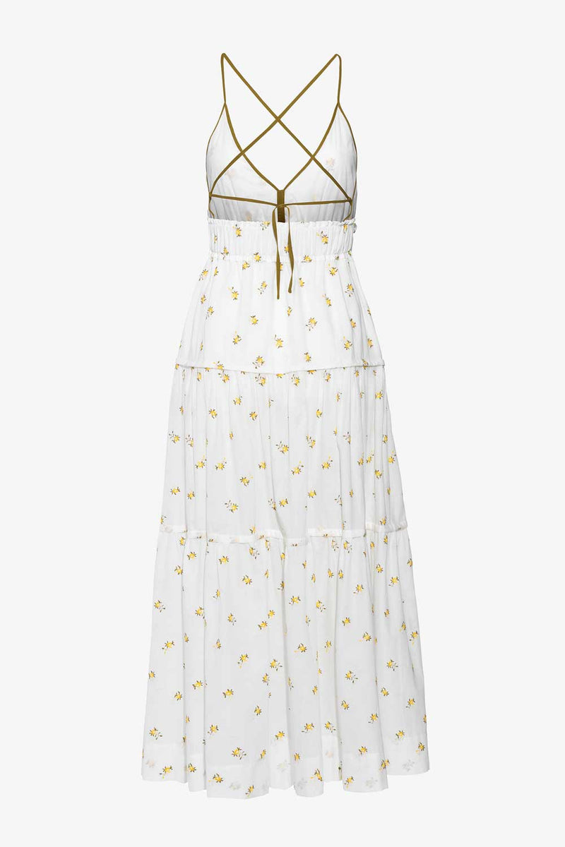 Rent the Chloe Embroidered Maxi Dress from Three Graces London