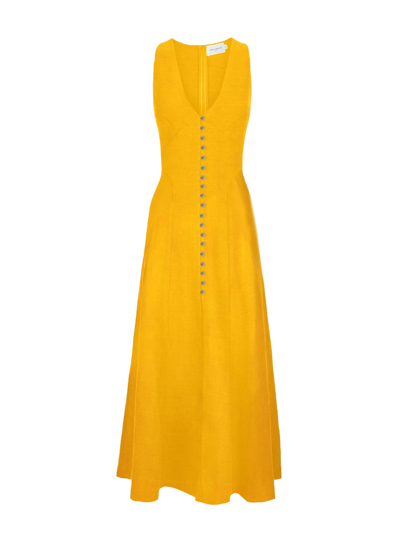 Rent The Three Graces Rose Dress In Sunflower Yellow | Rites Rental Rent The Three Graces Rose Dress In Sunflower Yellow | Rites Rental