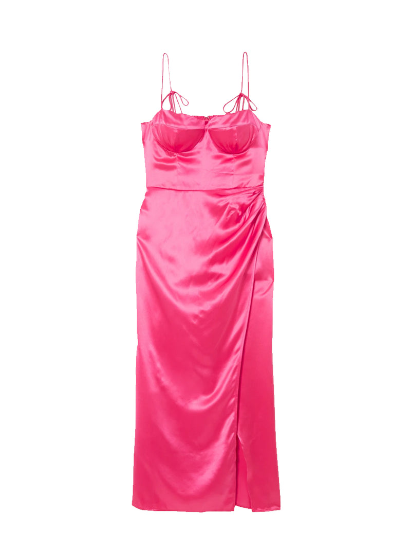 Marguerite pink silk dress from Reformation